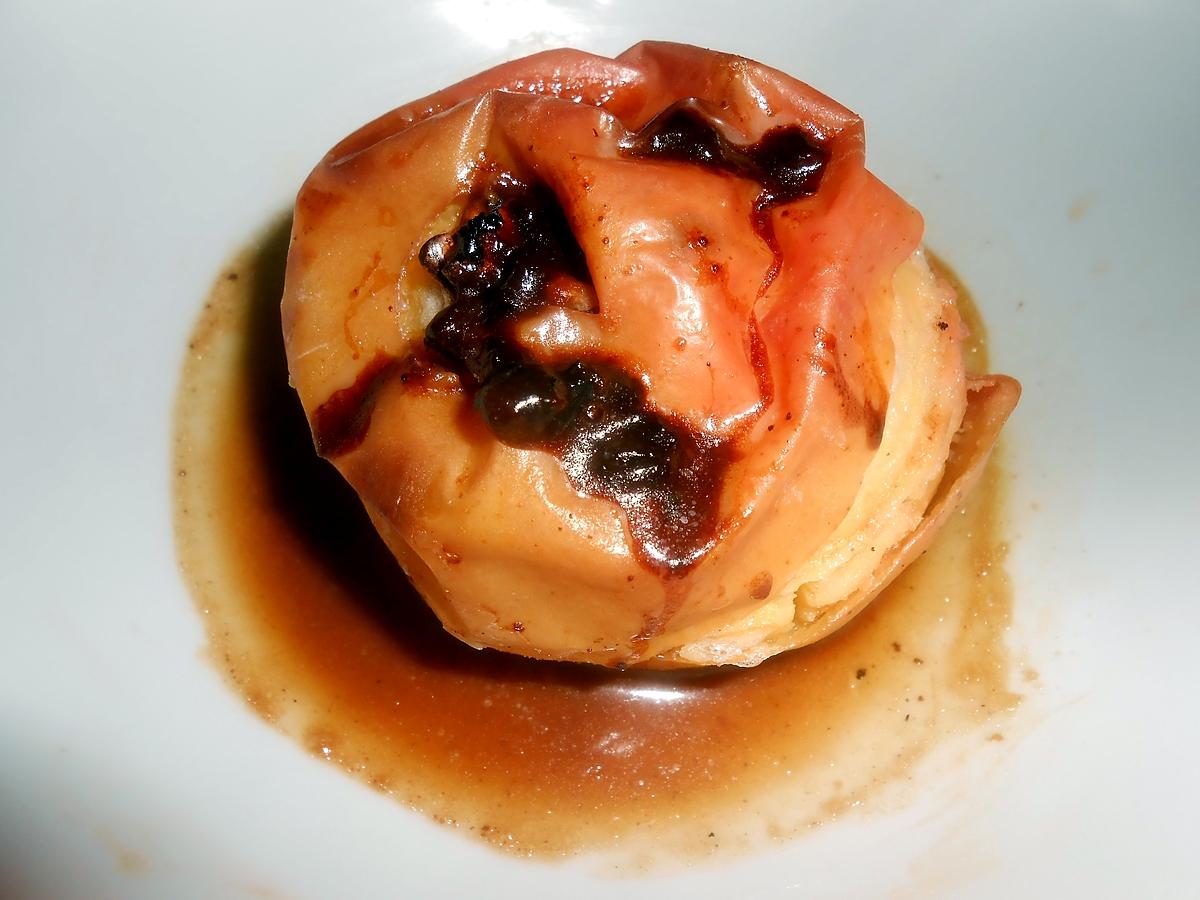 recette POMMES AU FOUR AU RHUM ET CHOCOLAT