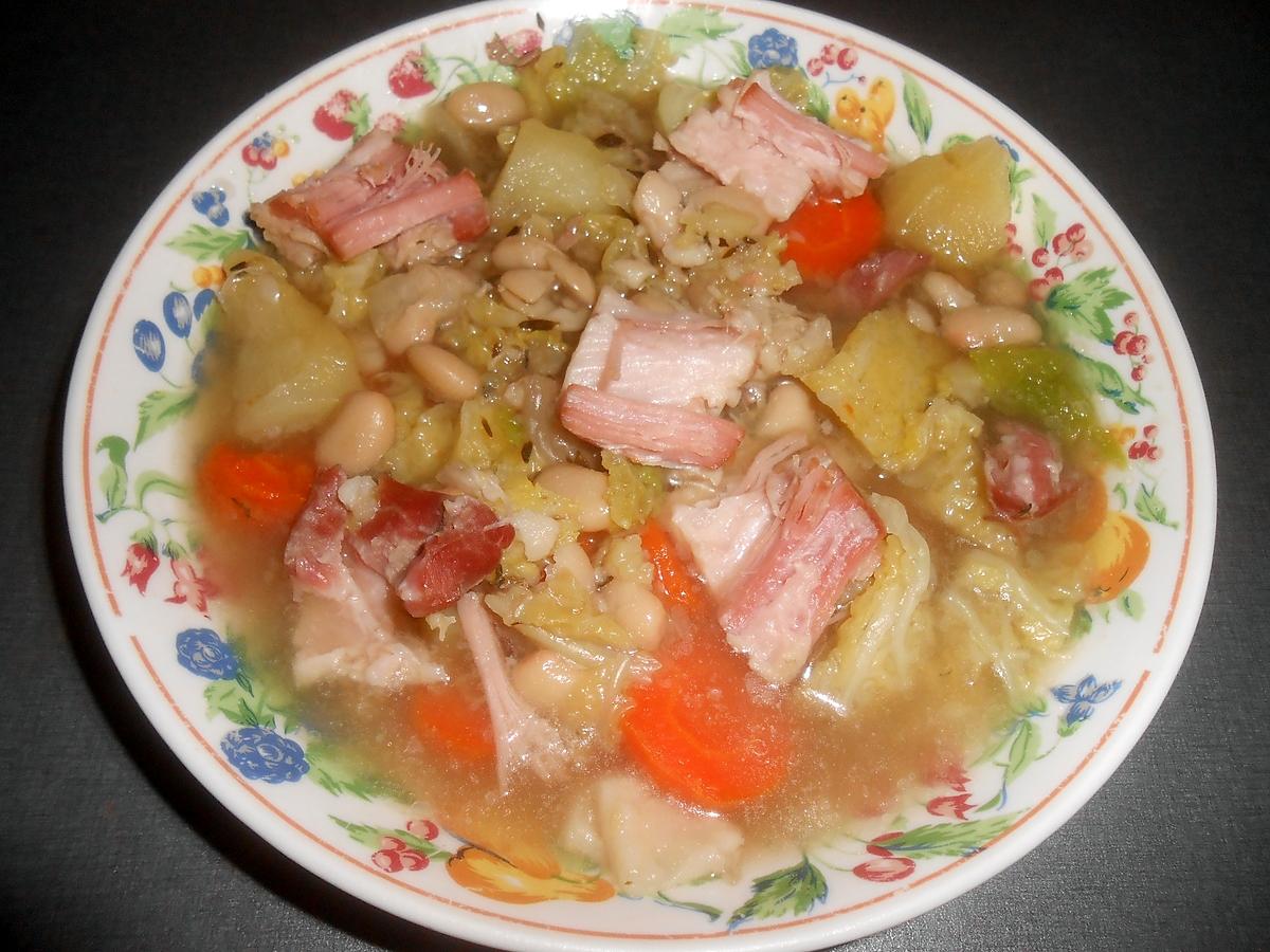 recette SOUPE DE LA POTEE AU LARD