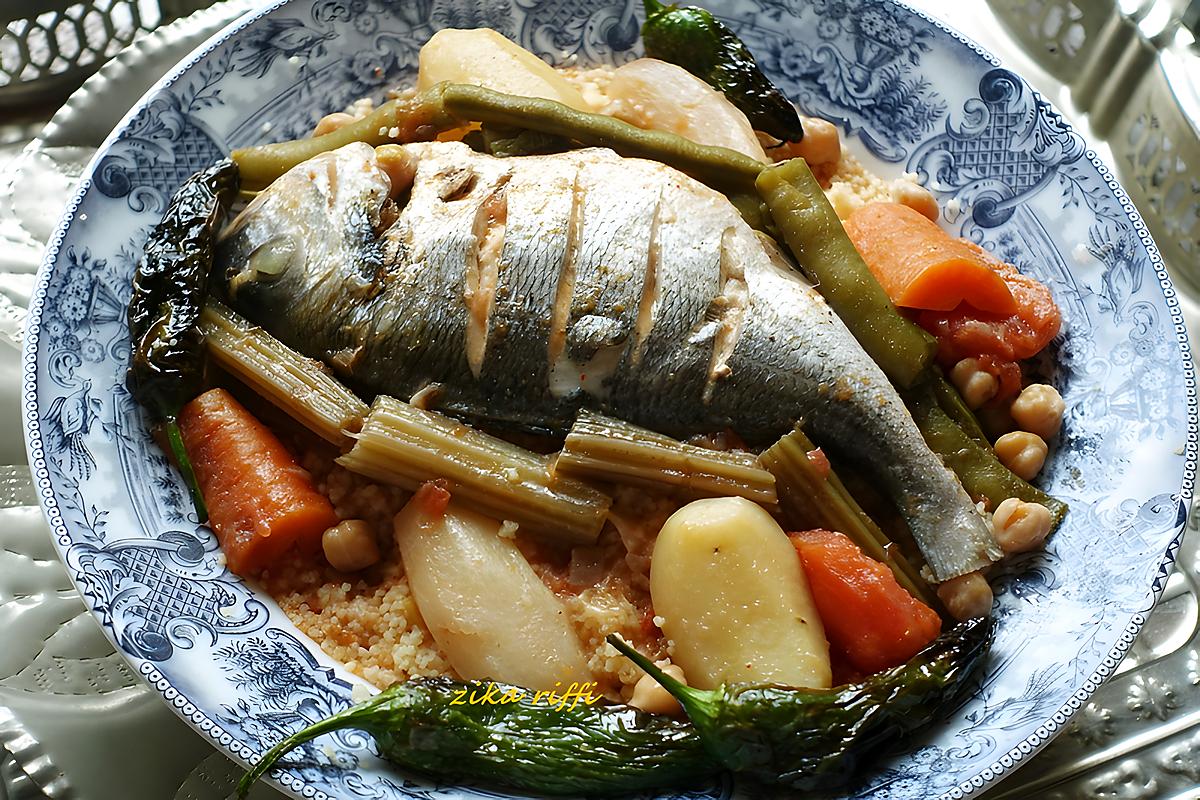 recette COUSCOUS AU POISSON TYPIQUE DE CHEZ NOUS