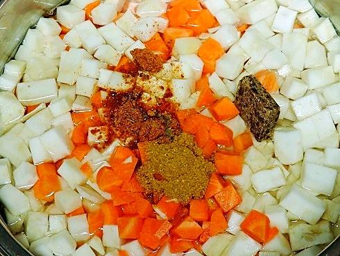 recette Soupe au panais, carotte et céleri rave