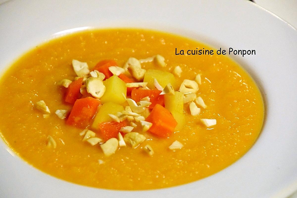 recette Soupe au panais, carotte et céleri rave