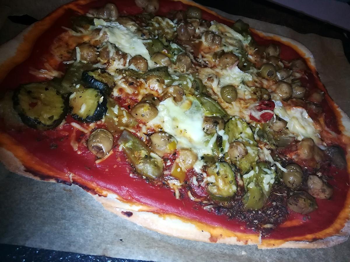 recette Pizza végétarienne