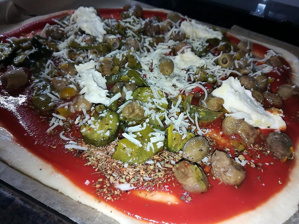 recette Pizza végétarienne