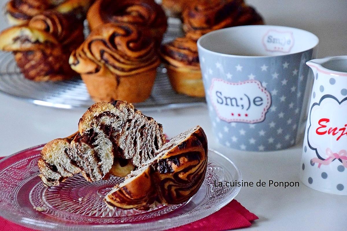 recette Brioche tourbillon de chocolat