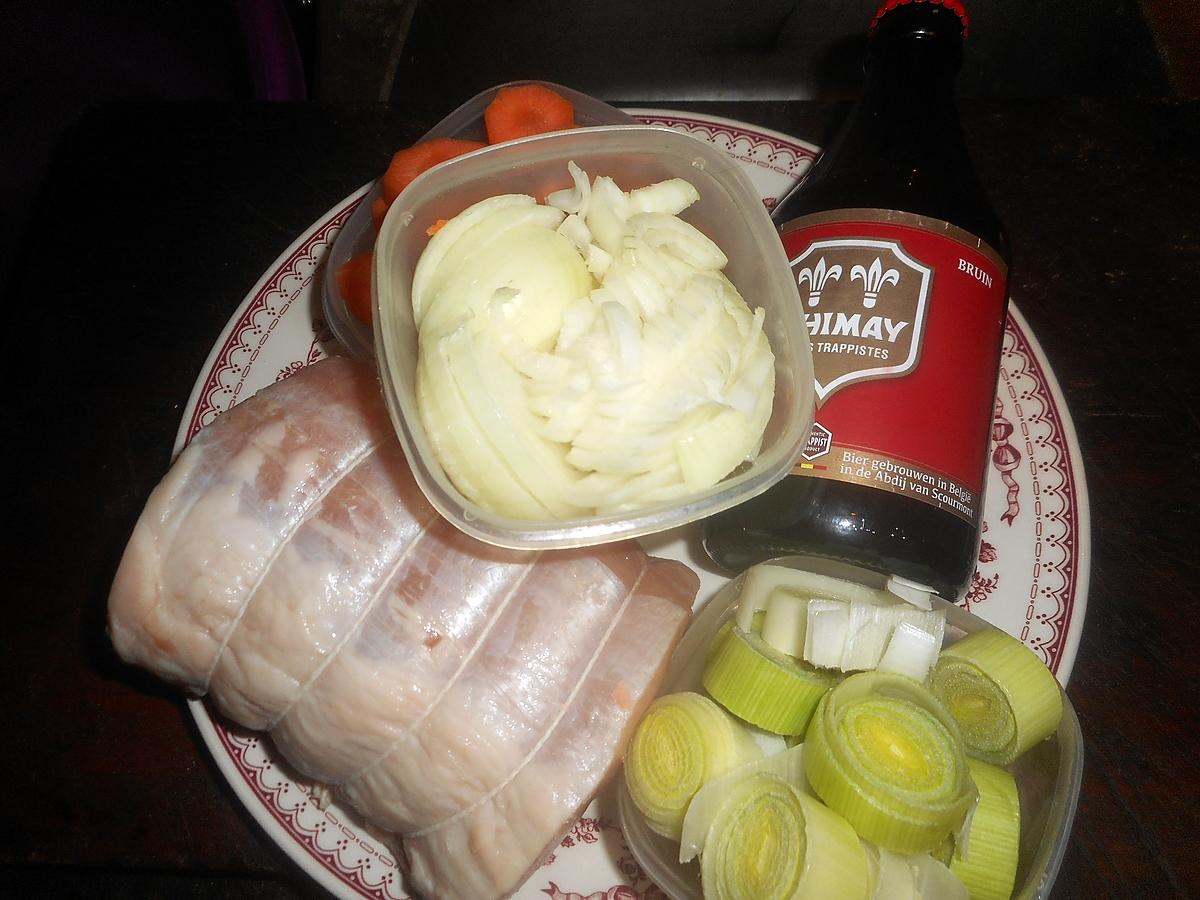 recette Roti de porc à la chimay rouge