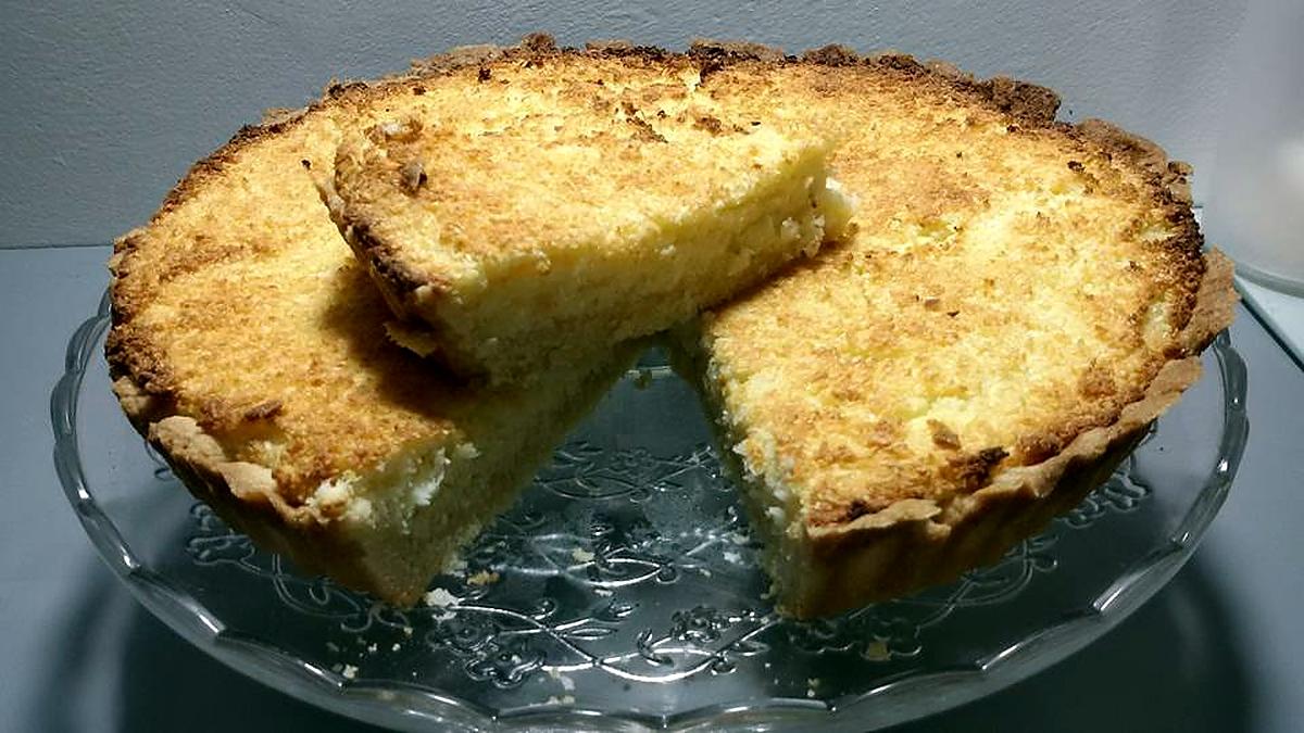 recette Tarte noix de coco sur sa pâte sablée