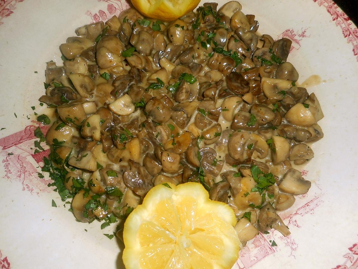 recette Filet de lieu noir aux champignons