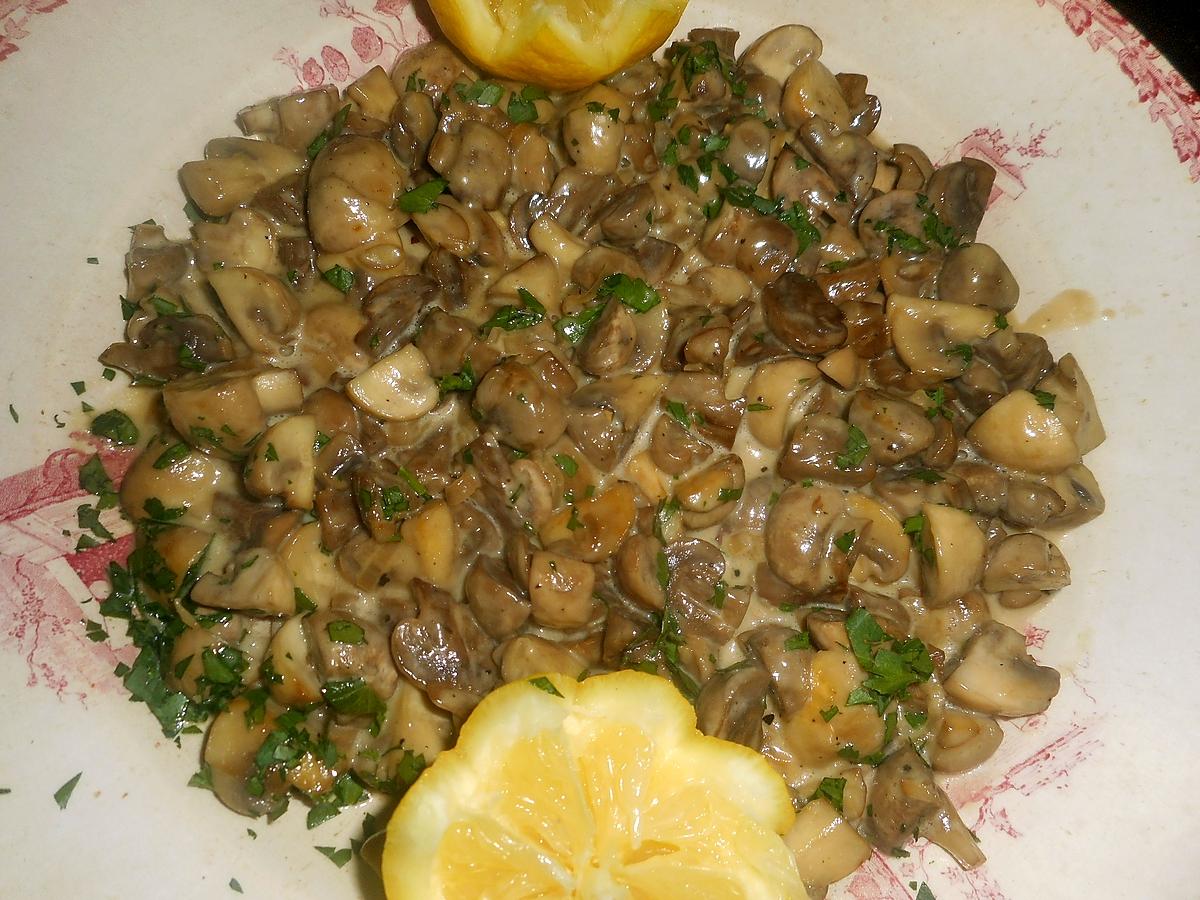 recette Filet de lieu noir aux champignons