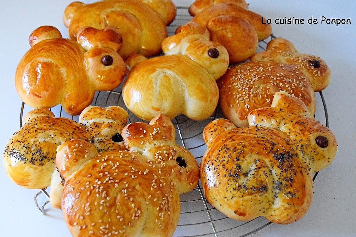 recette Brioche lapinou de Pâques