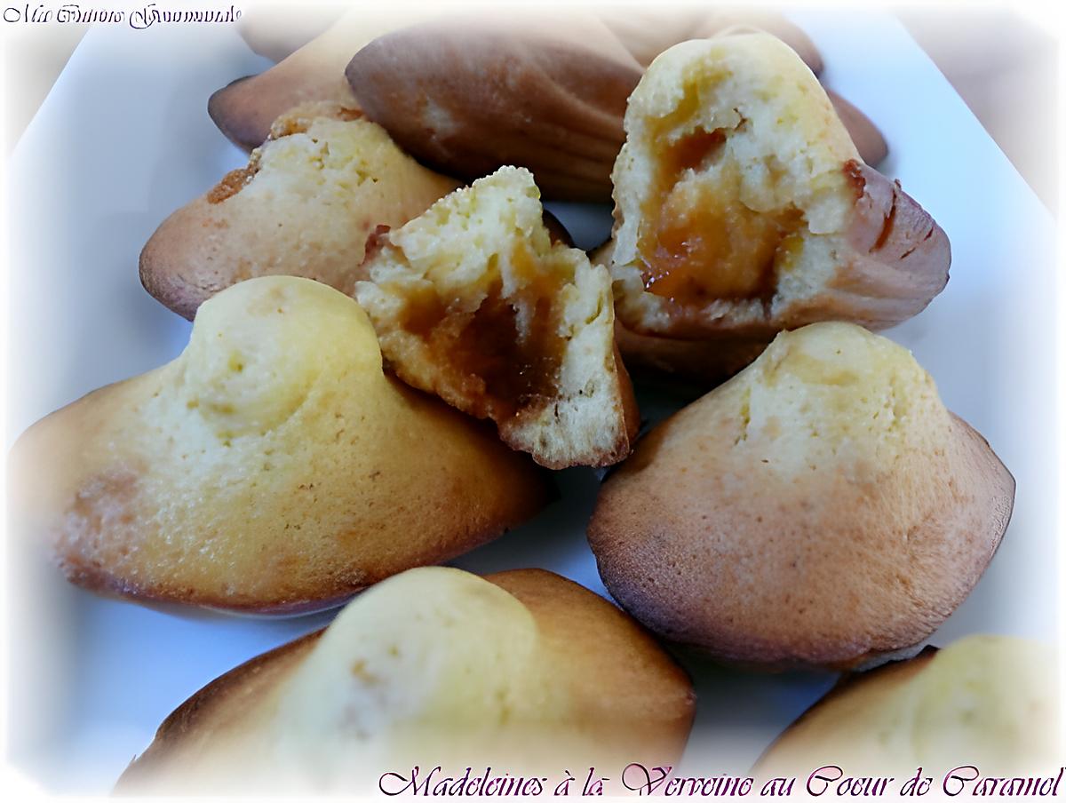 recette Madeleines Verveine Coeur de Caramel