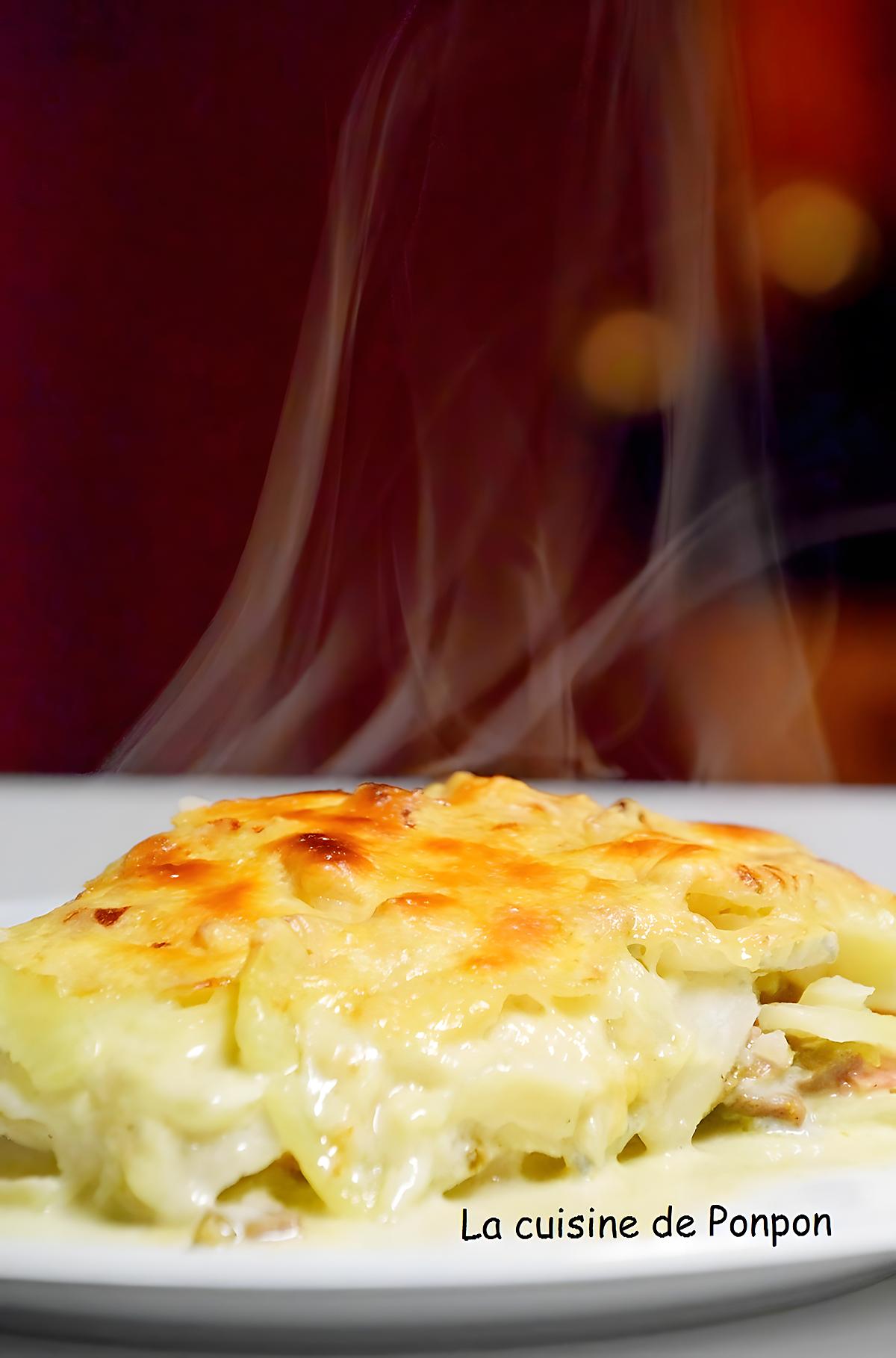 recette Gratin de céleri rave, pommes de terre et gorgonzola