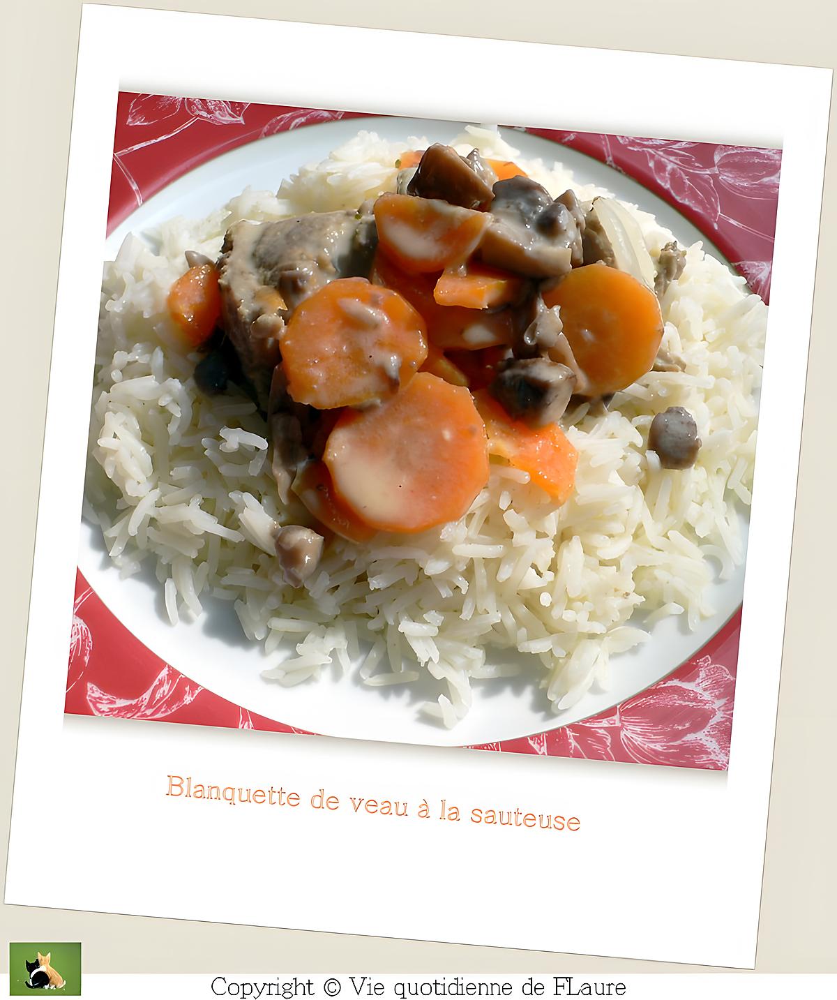 recette Blanquette de veau à la sauteuse ou au Cooking chef