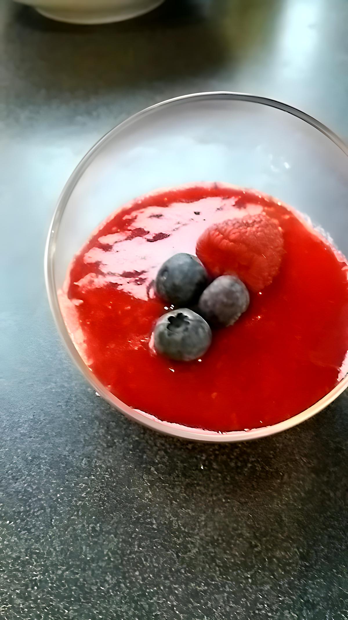 recette bavarois framboise