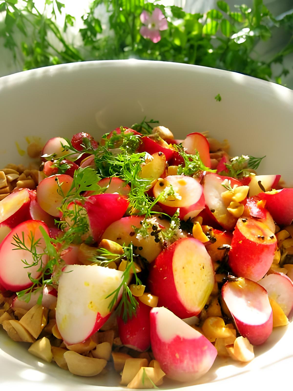 recette Radis et cacahuètes à l'indienne