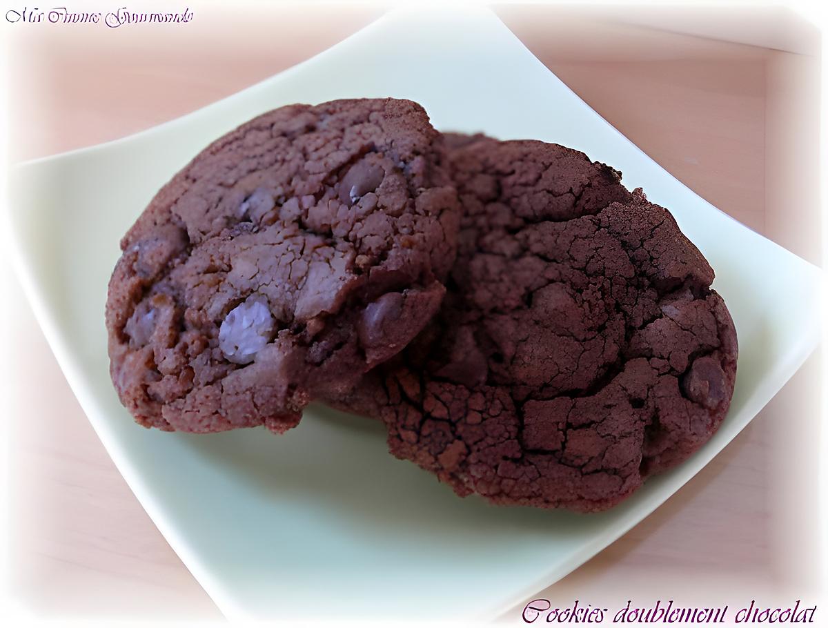 recette Cookies Doublement Chocolat