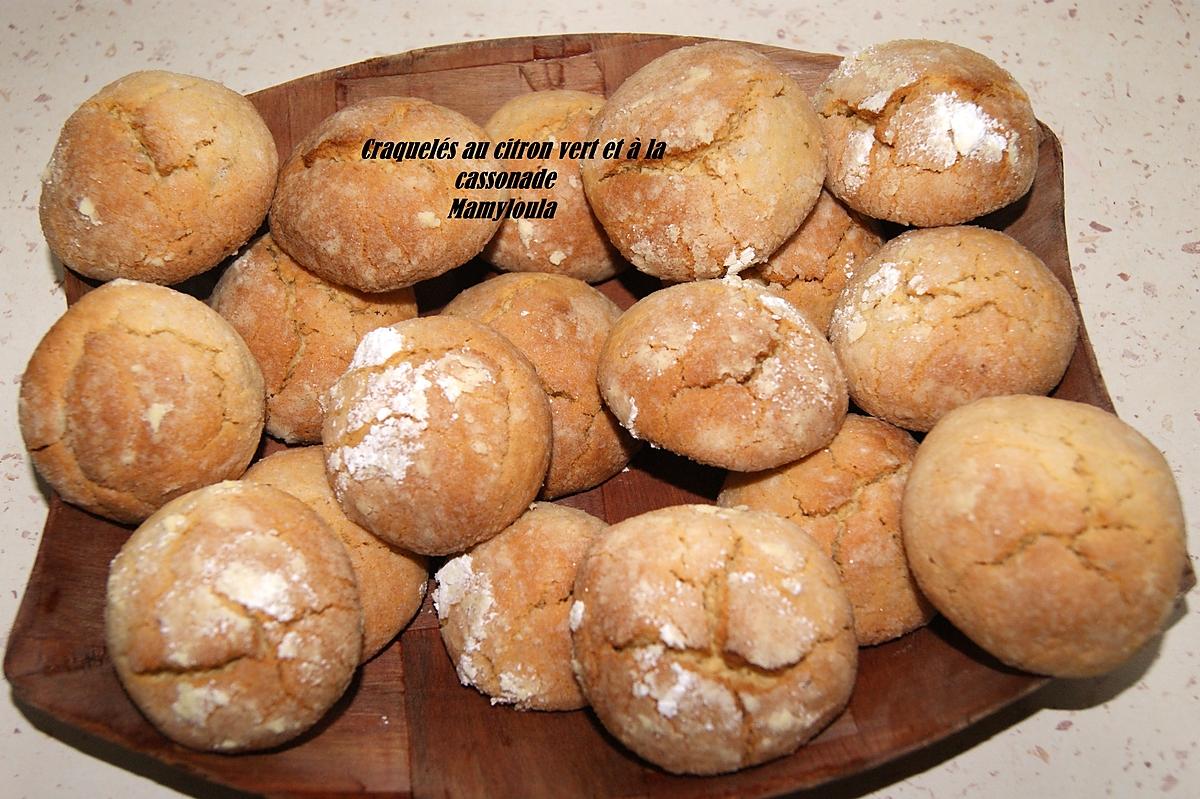 recette Craquelés au citron vert et à la cassonade