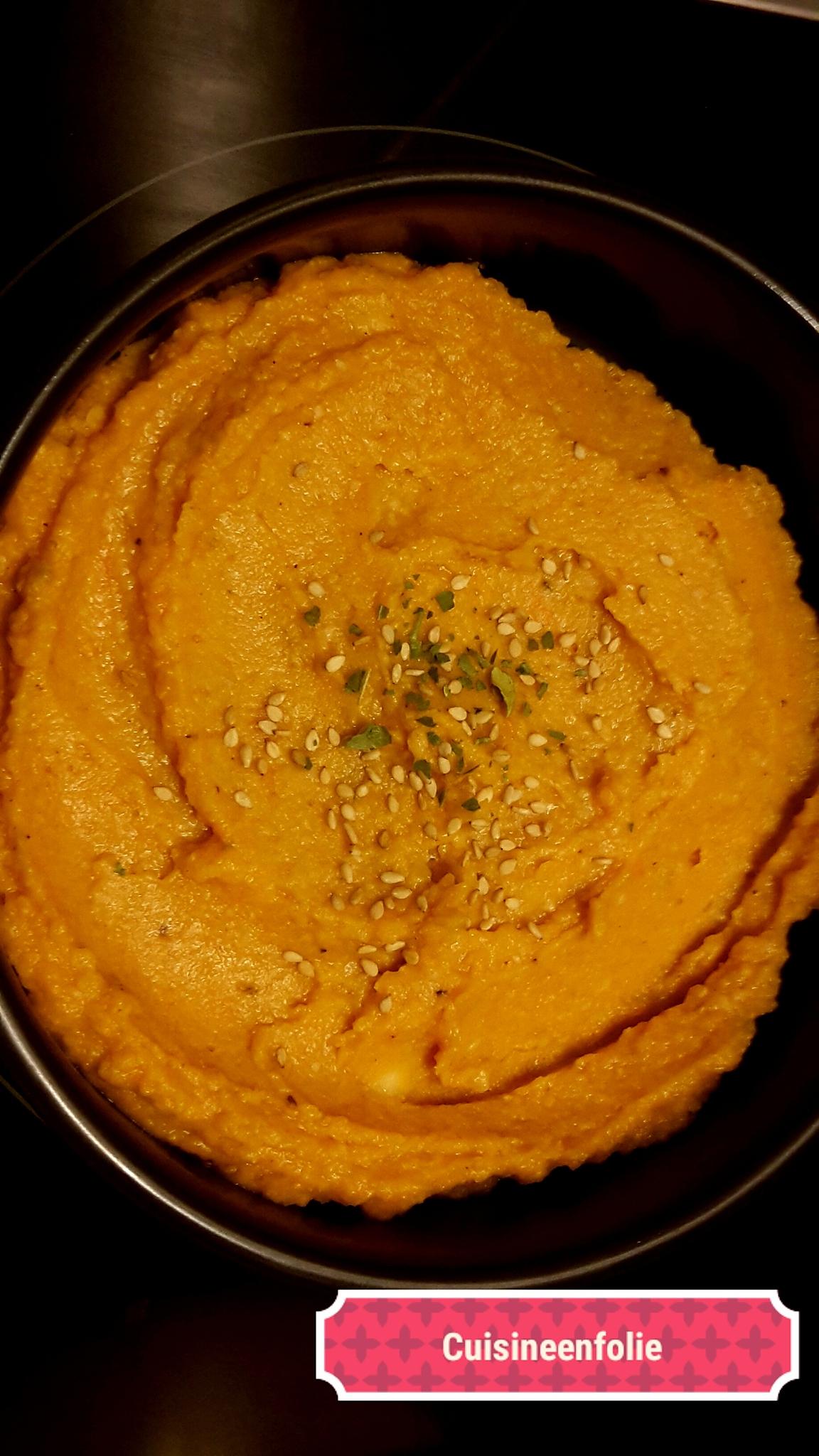 recette Houmous de butternut au garam massala (version allégée)