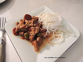 recette Sauté de dinde au chorizo au Cookéo