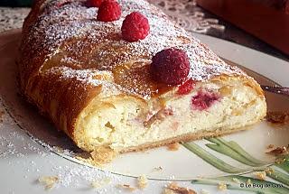 recette Strudel au fromage et framboises