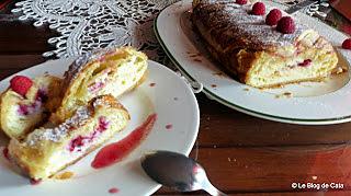 recette Strudel au fromage et framboises