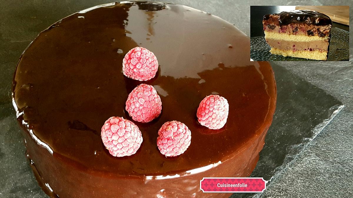 recette Bavarois chocolat framboises