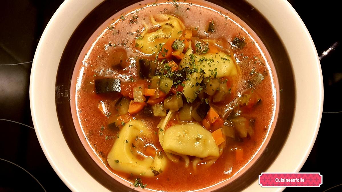 recette Minestrone aux Tortellonis