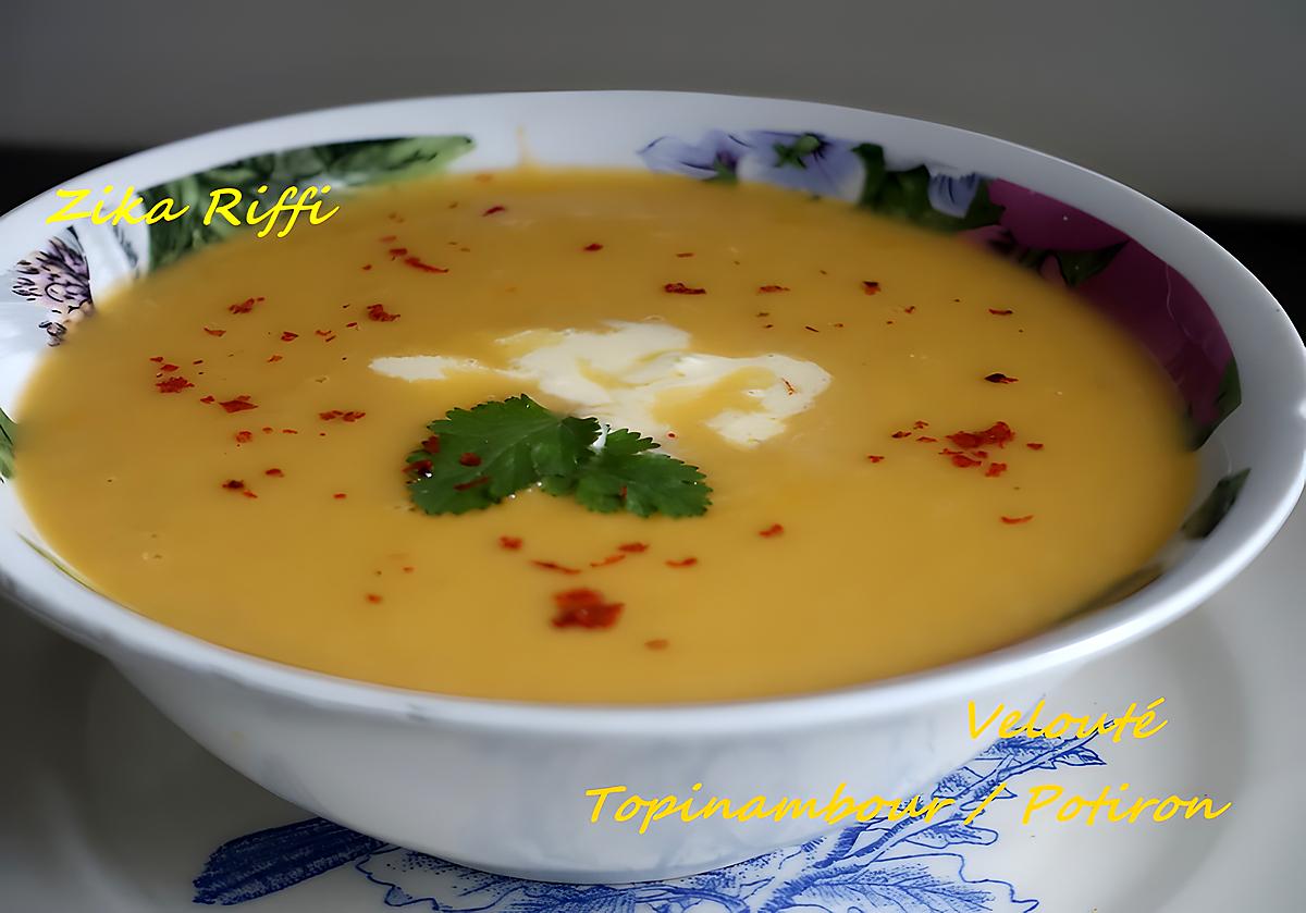 recette VELOUTE DE TOPINAMBOUR ET POTIRON / RAMADAN 2018