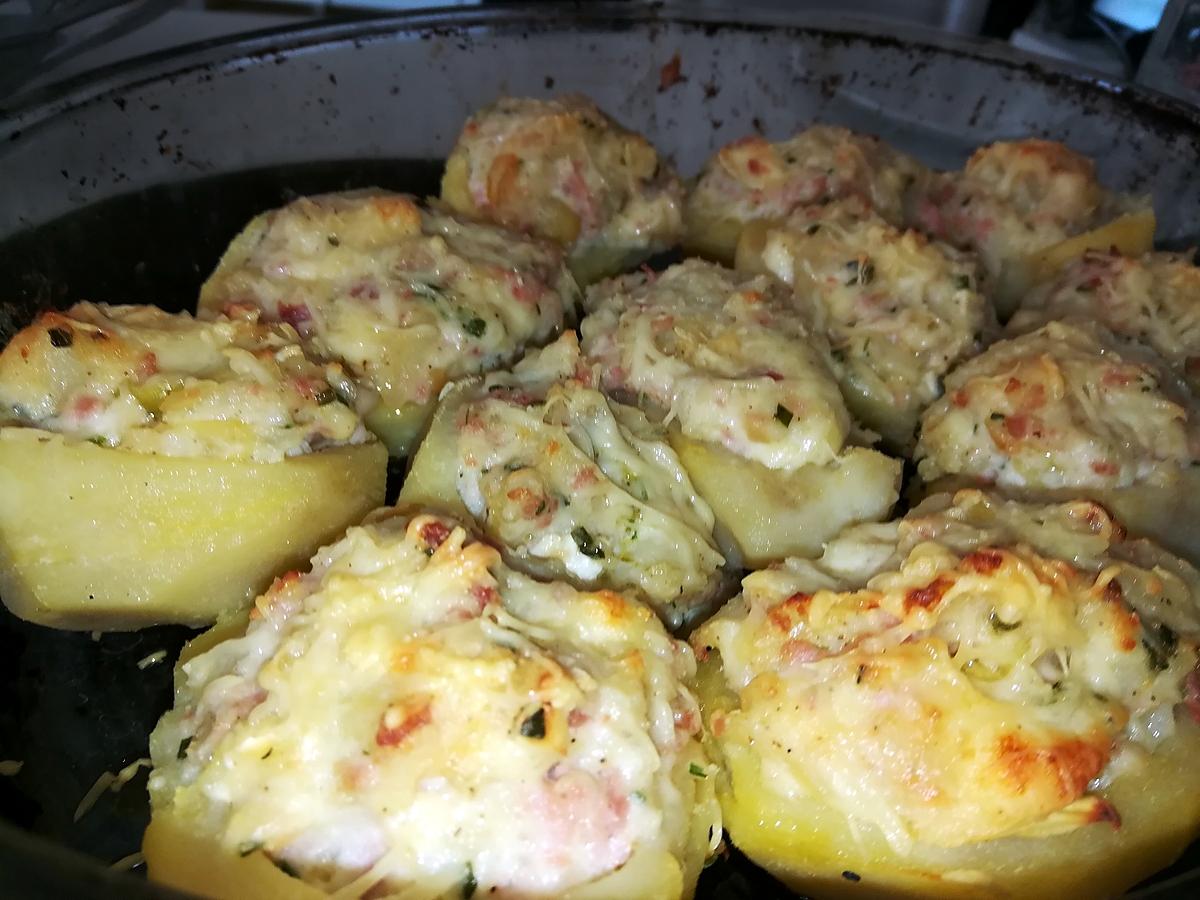 recette Pommes de terres farcies jambon fromages