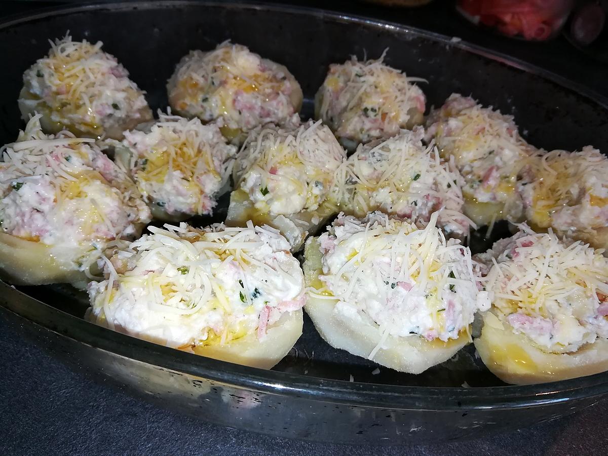 recette Pommes de terres farcies jambon fromages