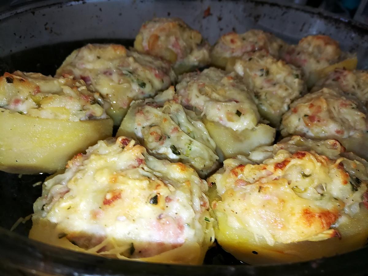 recette Pommes de terres farcies jambon fromages