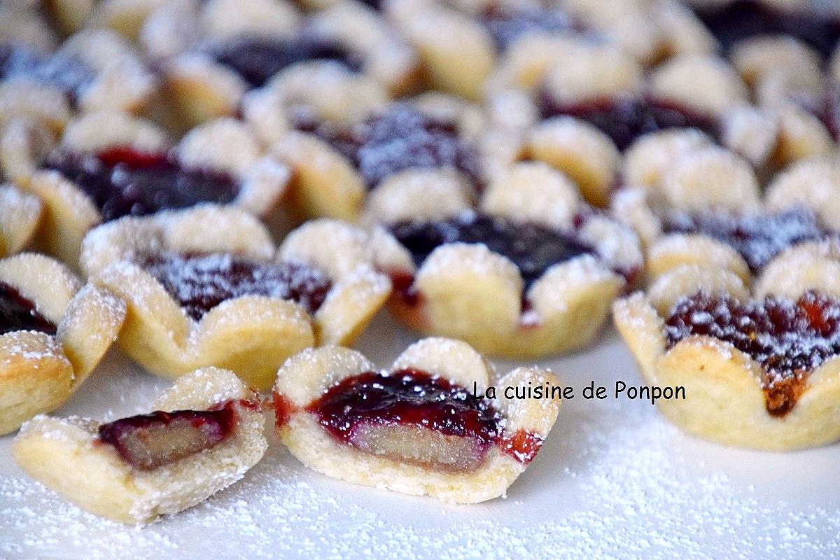 recette Sablés fleurs à la confiture