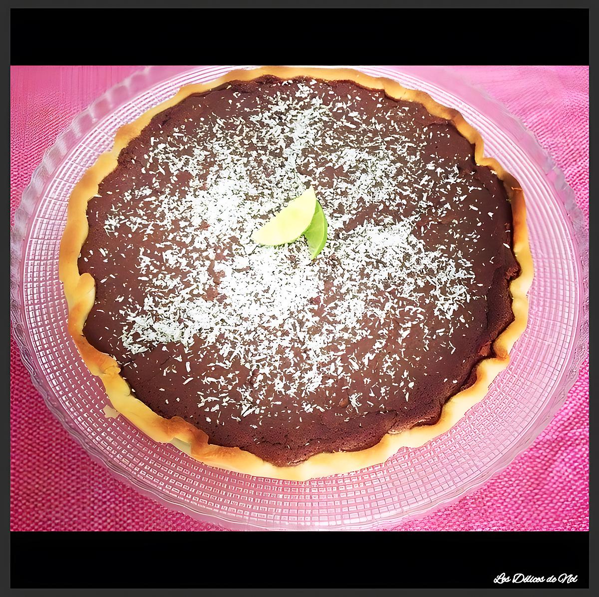 recette Tarte Choco-Coco et Citron Vert