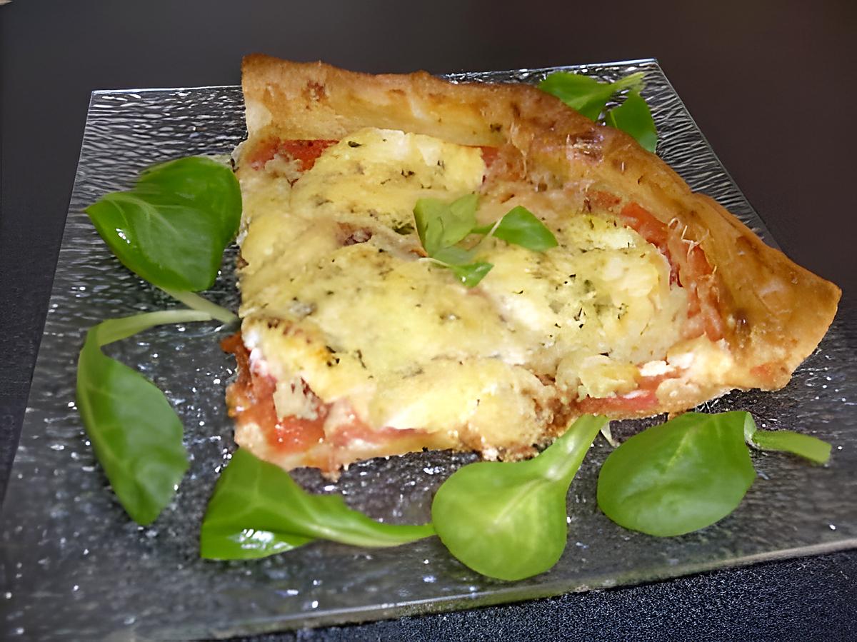 recette Tarte à la Tomate Coeur de Boeuf et au Mothais Charentais