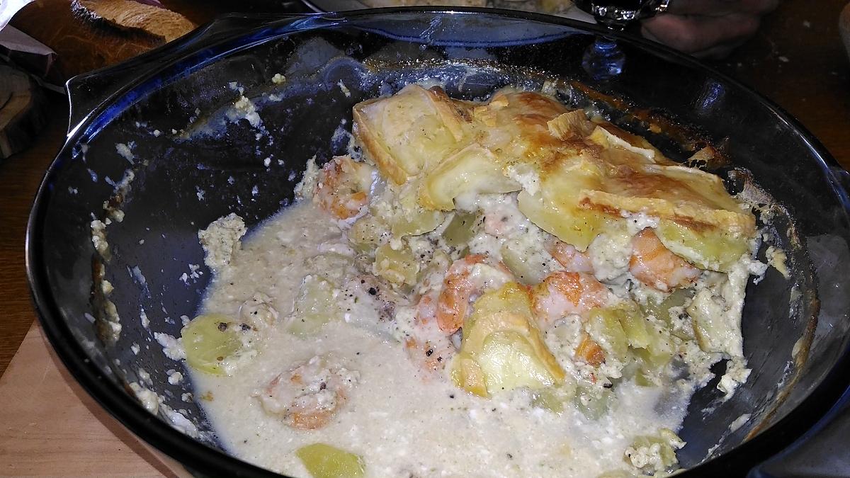 recette TARTIFLETTE DE LA MER