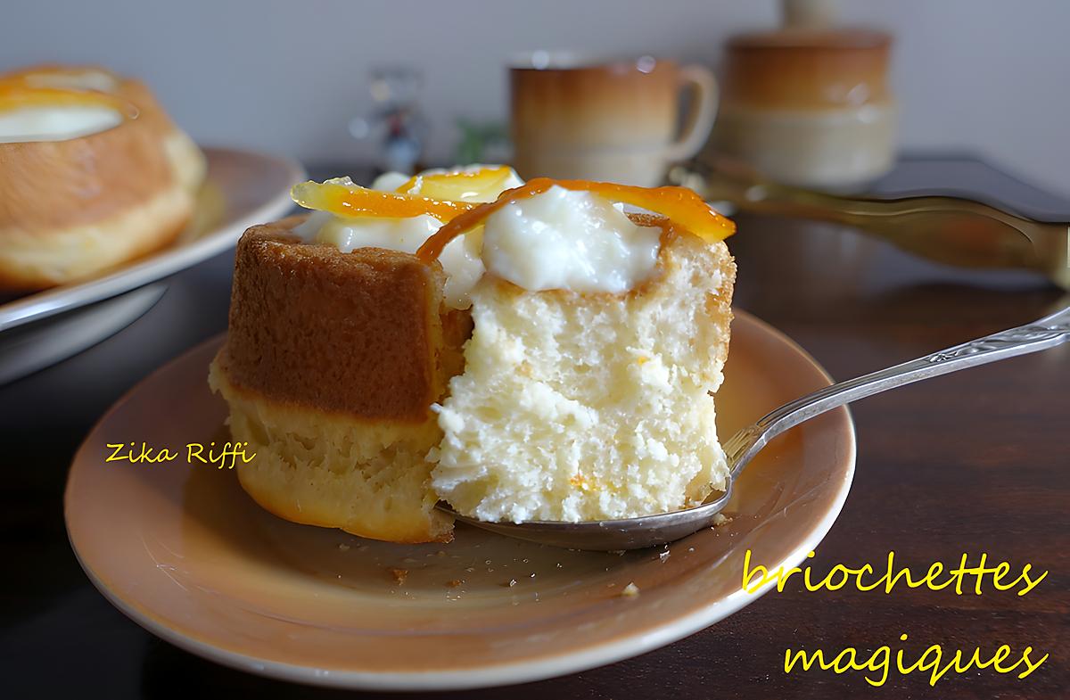 recette BRIOCHETTES MAGIQUES / ZESTE D'ORANGE CONFIT / CRÈME PÂTISSIÈRE