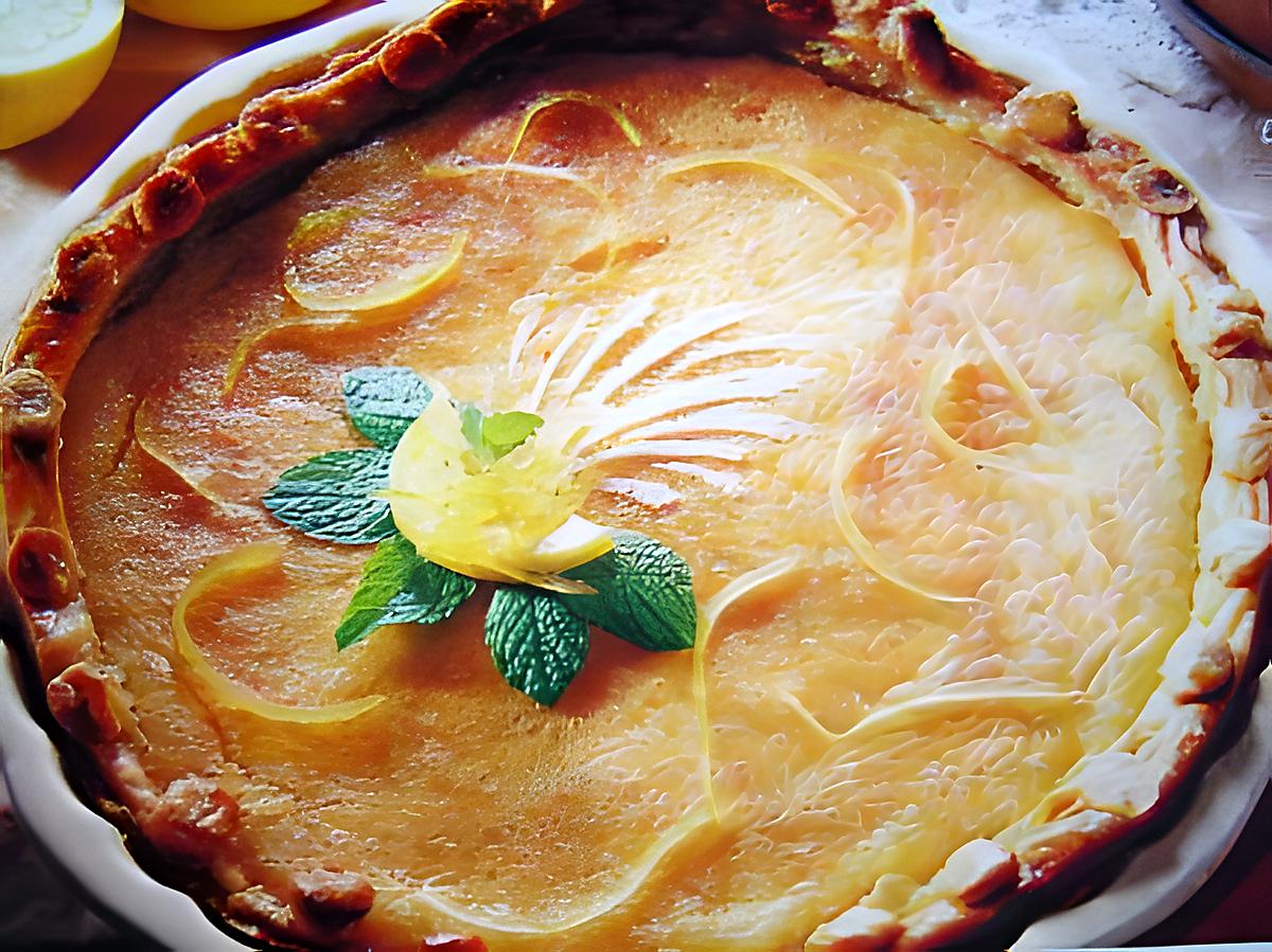 recette Tarte amandes  citronnée