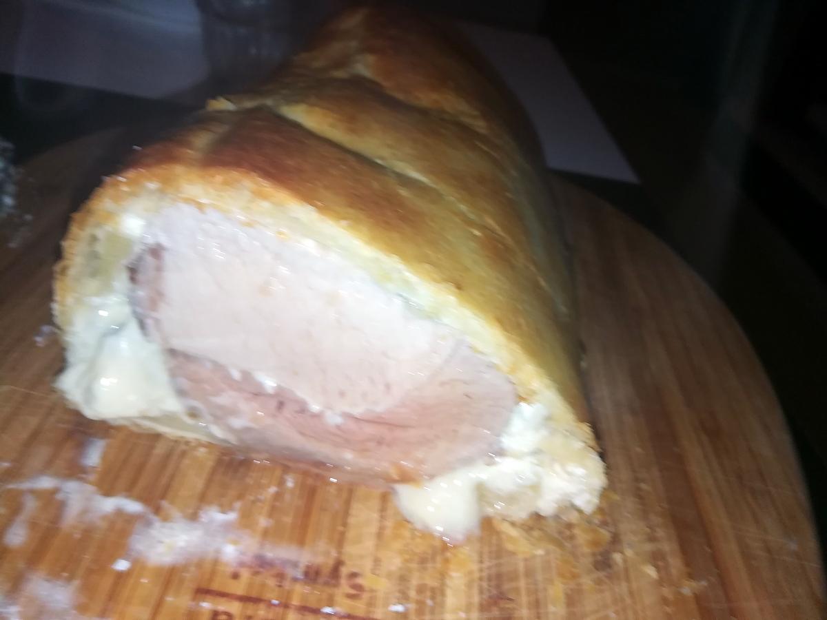 recette Porc feuilleté en croûte au fromages