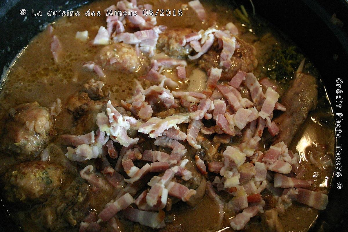 recette Lapin Aux Boulettes et Tagliatelles de ma Grand Mère