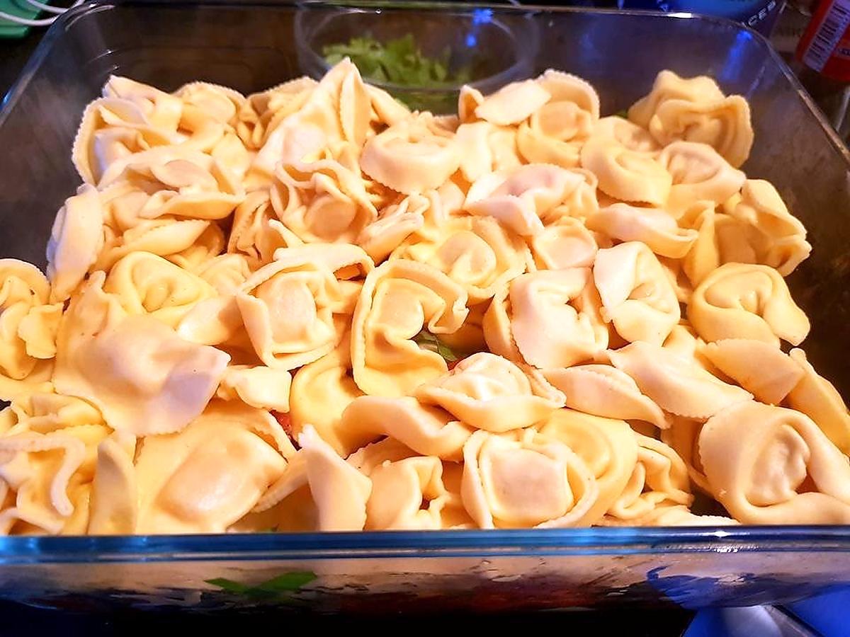 recette Gratiné de tortellinis à l'italienne