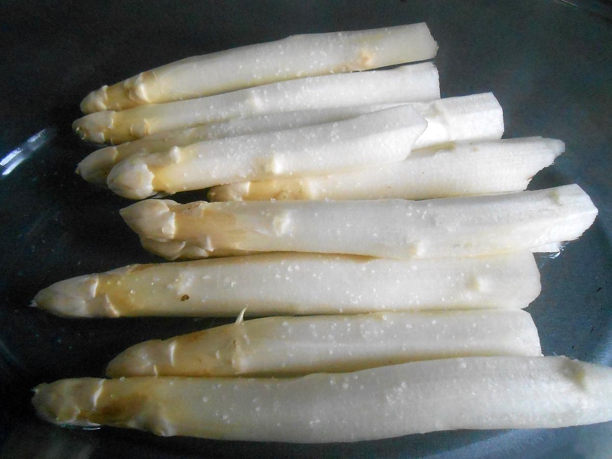 recette ASPERGES CUITES AU MICRO ONDES