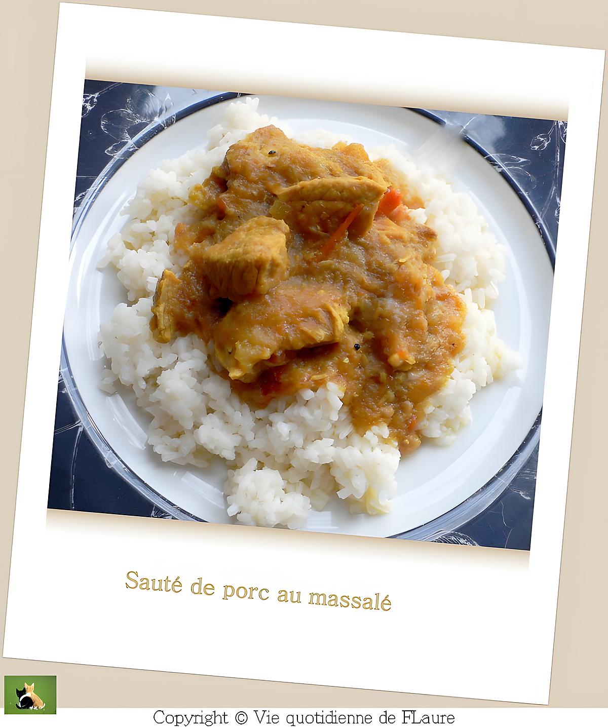 recette Sauté de porc au massale