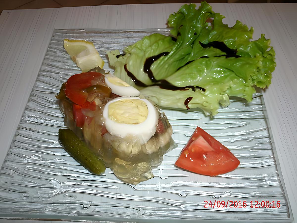 recette TRUITE EN GELEE