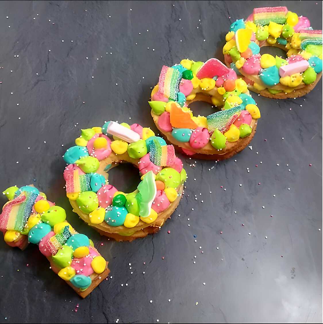 Number Cake Rainbow / Bonbons
