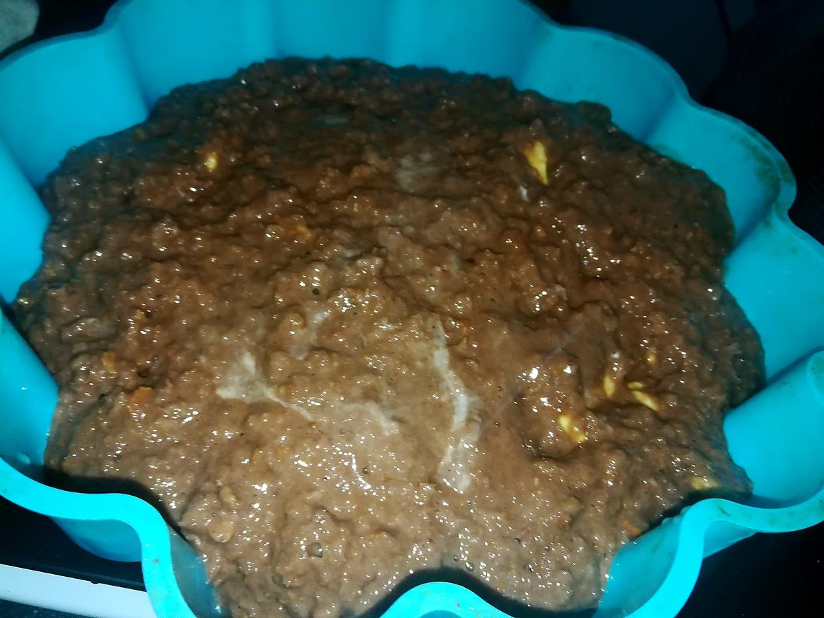 recette Gâteau de chapelure de pain rassi au cacao et bonbon banane