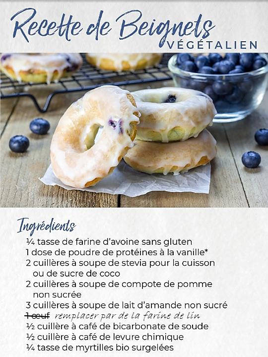 recette Beignets à la myrtille