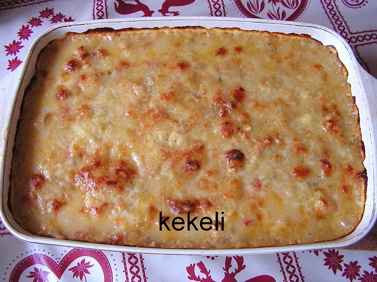 recette Gratin au thon