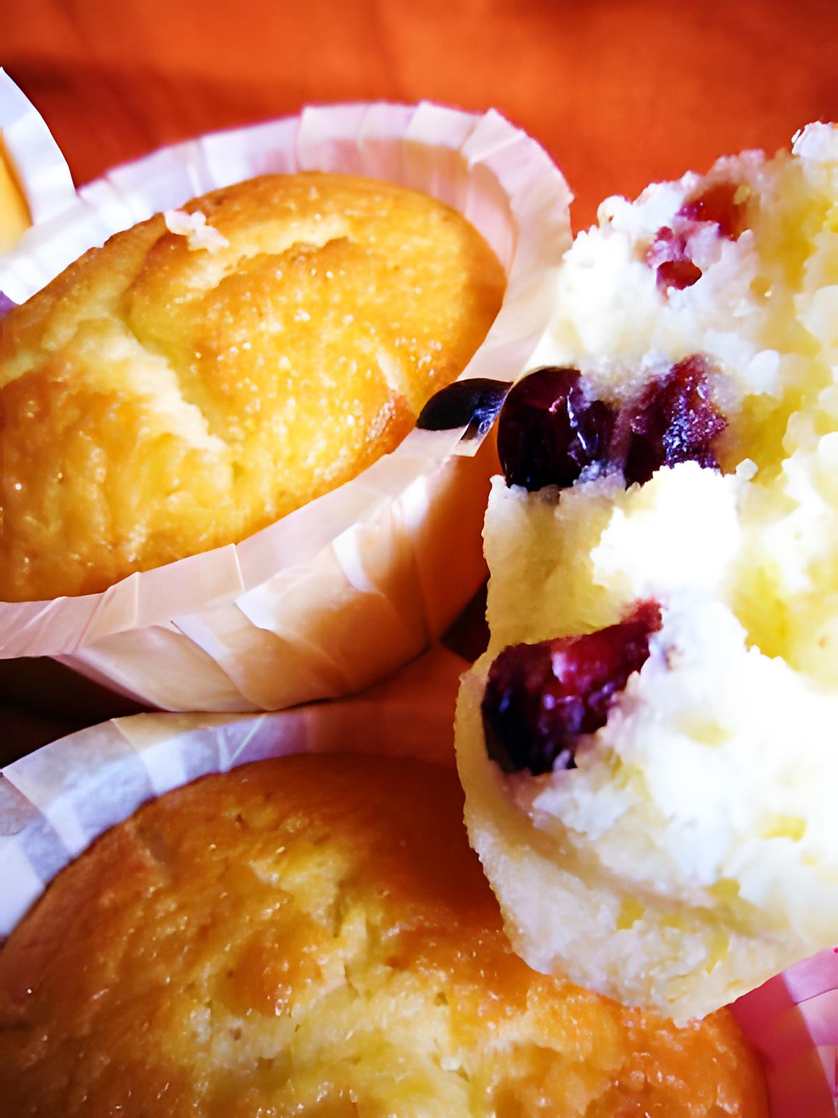 recette Muffins citron et cranberries