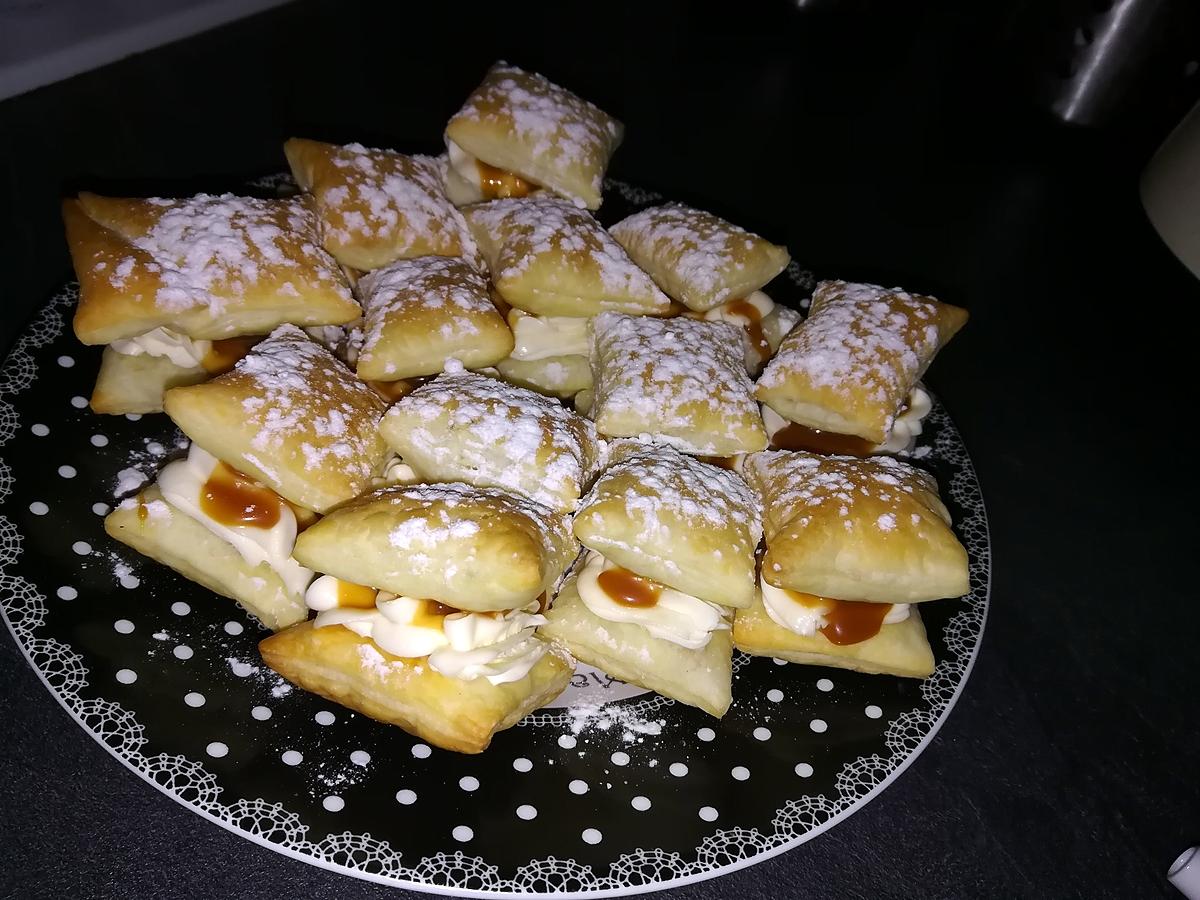 recette Feuilletés mascarpone caramel