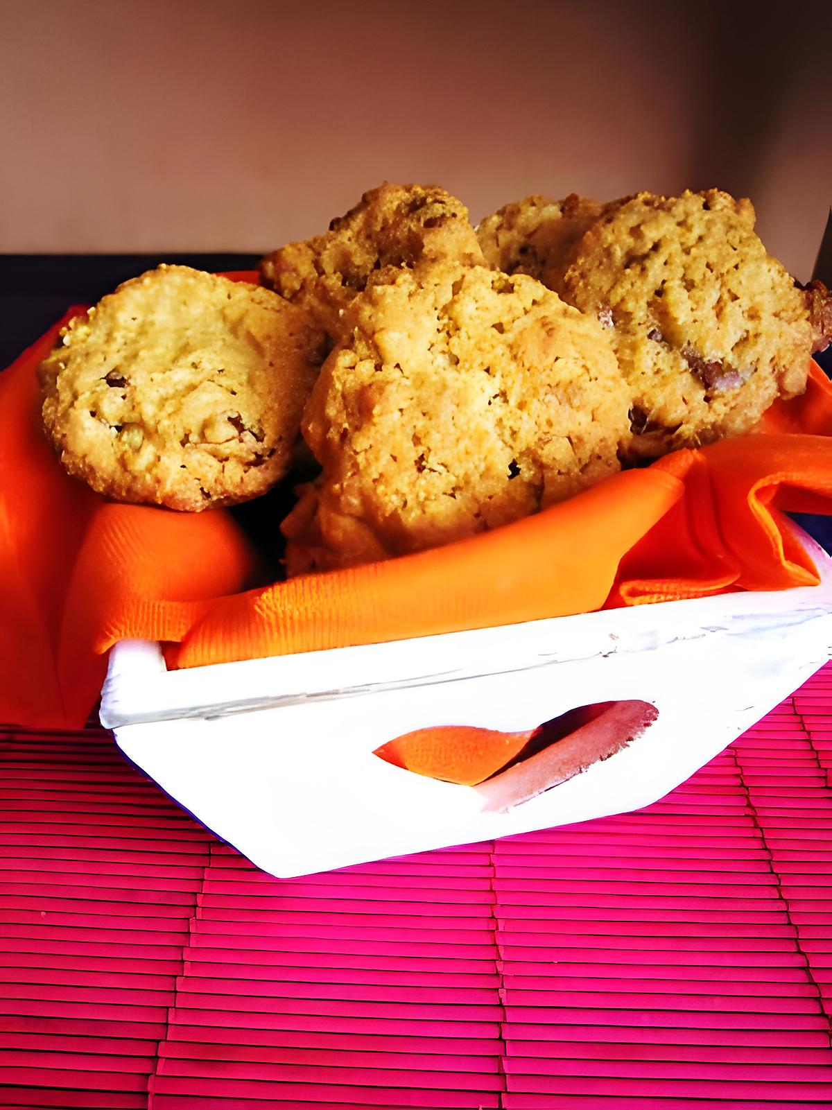 recette Cookies aux flocons d'avoine