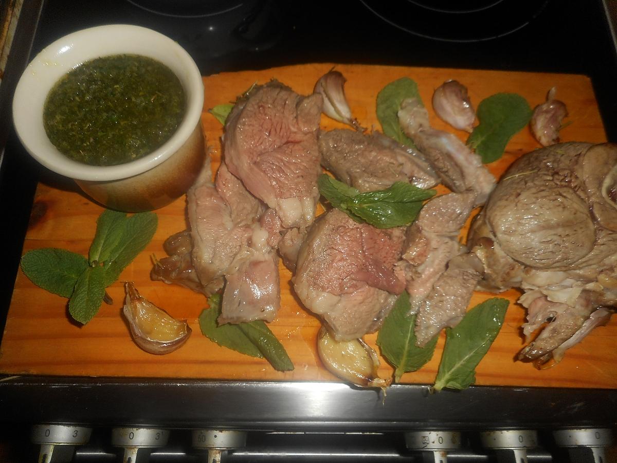 recette Gigot d agneau sauce à la menthe